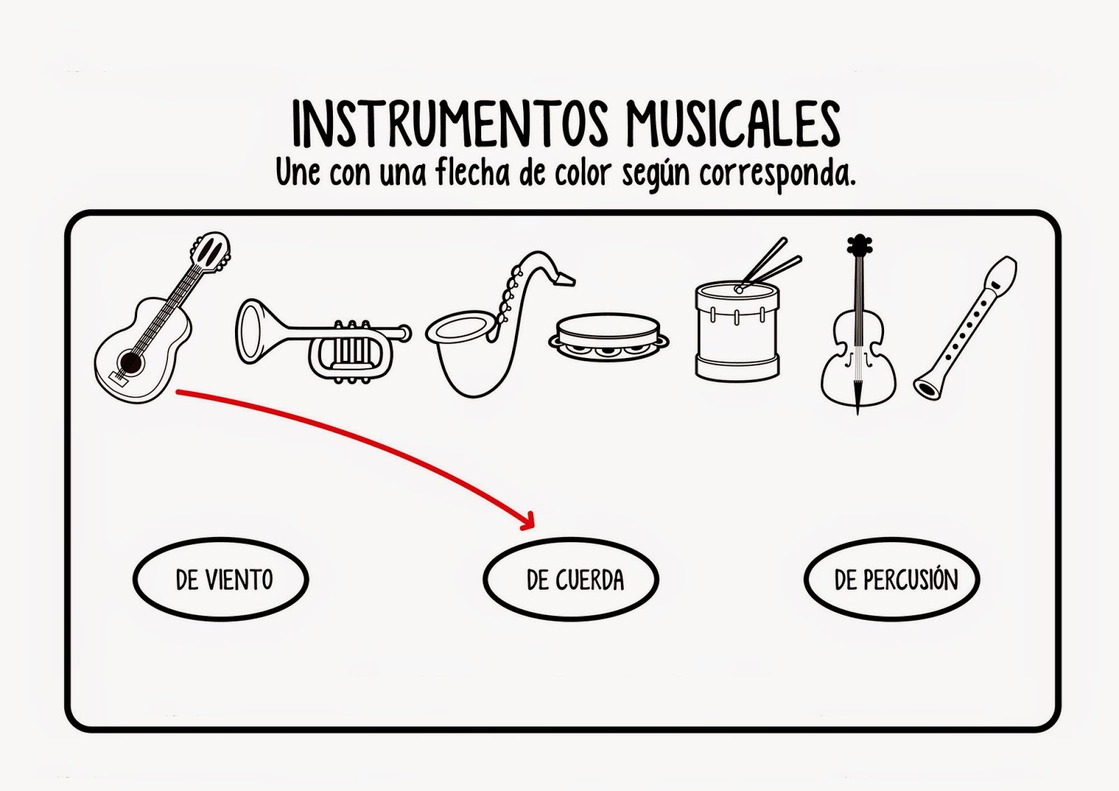 Lingüística Motivar barajar DOCENTECA - Instrumentos musicales - IntroducciÃ³n + ejercicios